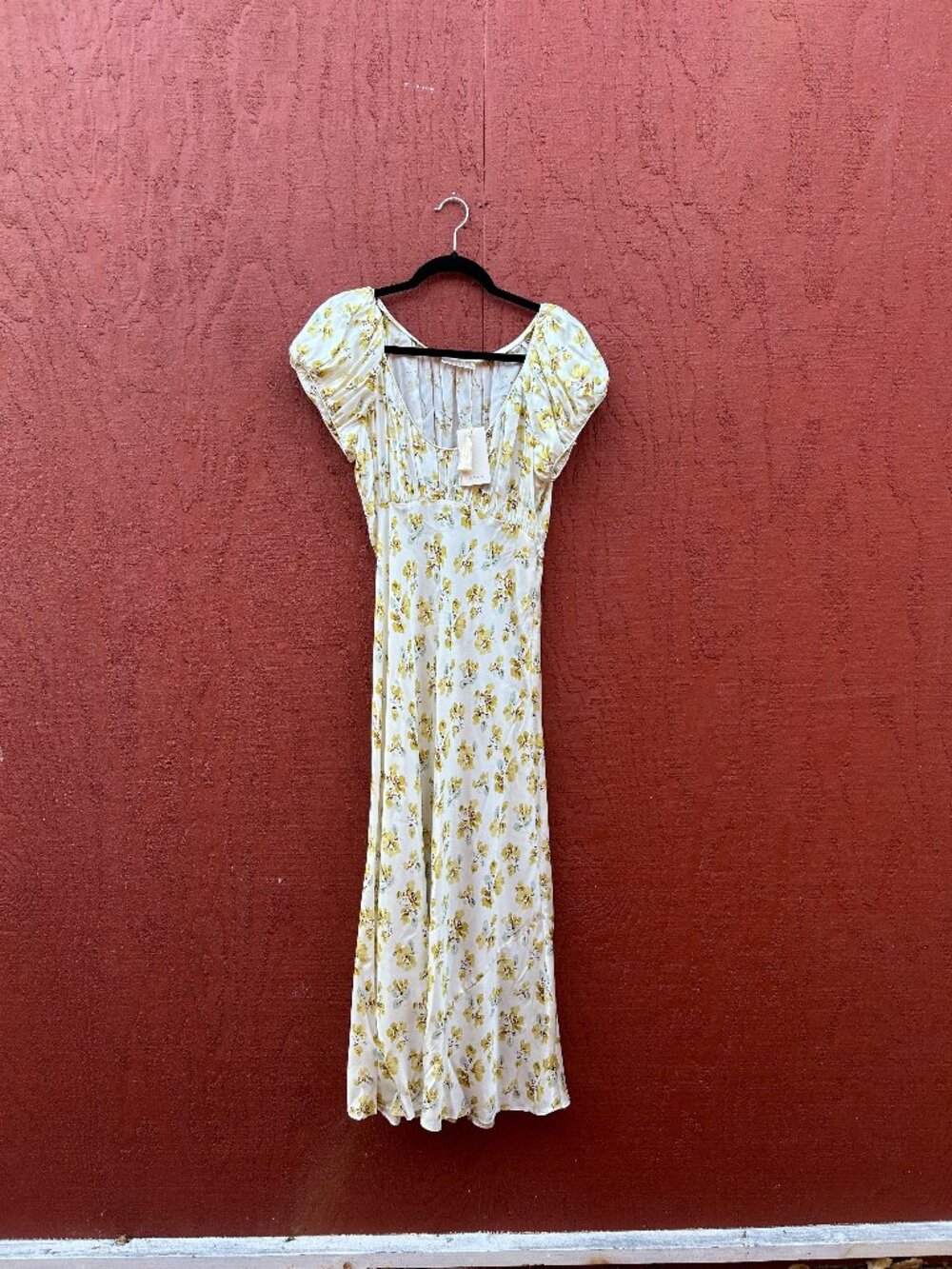 doen 1 Florencia dress -- Gold frolicking floral / M